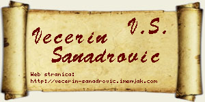 Večerin Sanadrović vizit kartica